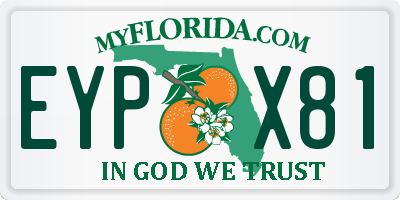 FL license plate EYPX81