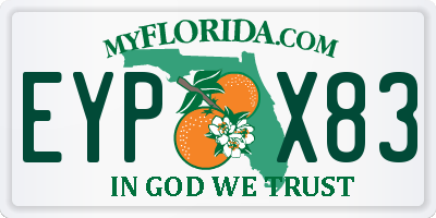 FL license plate EYPX83