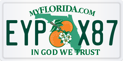 FL license plate EYPX87