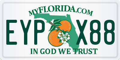 FL license plate EYPX88