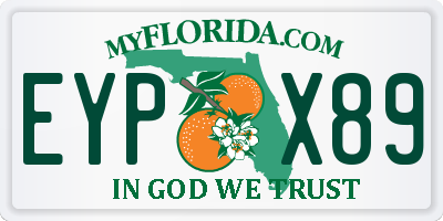 FL license plate EYPX89