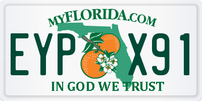 FL license plate EYPX91