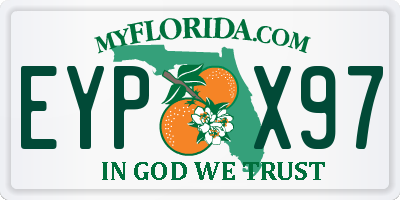 FL license plate EYPX97