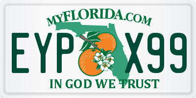 FL license plate EYPX99
