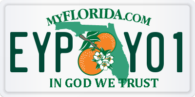 FL license plate EYPY01