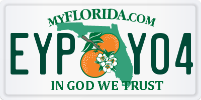 FL license plate EYPY04