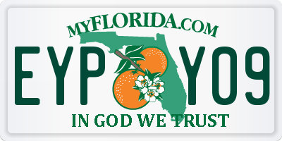 FL license plate EYPY09