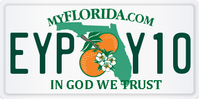 FL license plate EYPY10