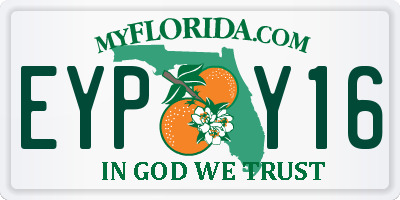 FL license plate EYPY16