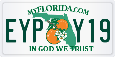 FL license plate EYPY19