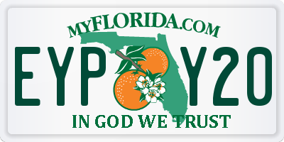FL license plate EYPY20