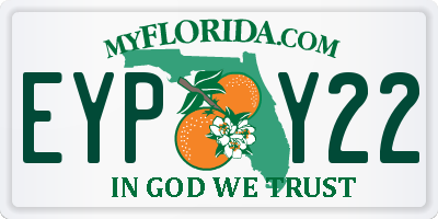 FL license plate EYPY22