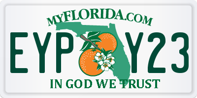 FL license plate EYPY23