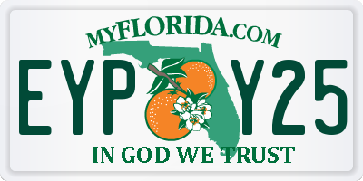 FL license plate EYPY25