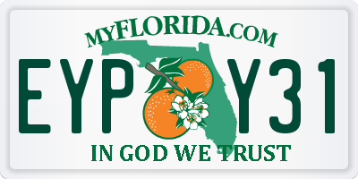 FL license plate EYPY31