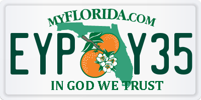 FL license plate EYPY35