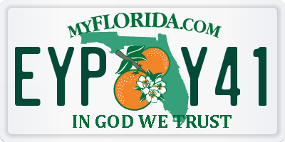 FL license plate EYPY41
