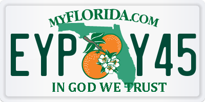 FL license plate EYPY45