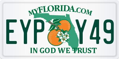 FL license plate EYPY49