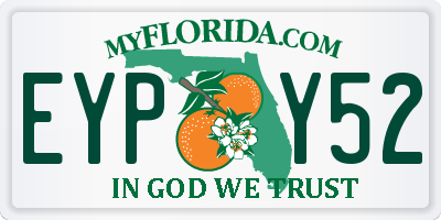 FL license plate EYPY52