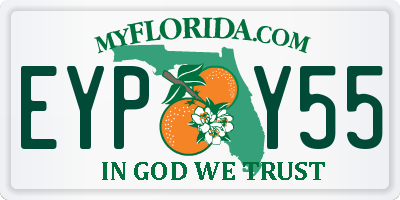 FL license plate EYPY55