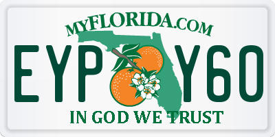FL license plate EYPY60