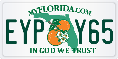 FL license plate EYPY65