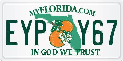 FL license plate EYPY67
