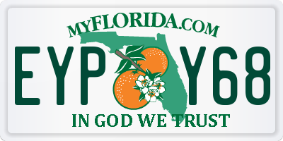 FL license plate EYPY68