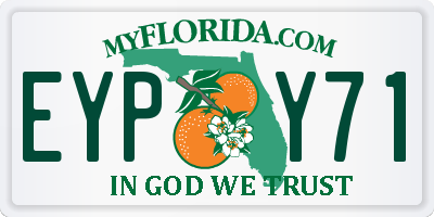 FL license plate EYPY71
