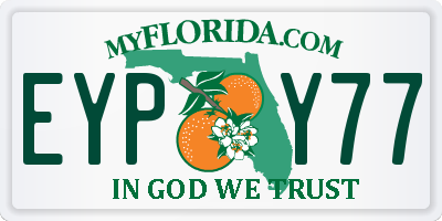 FL license plate EYPY77