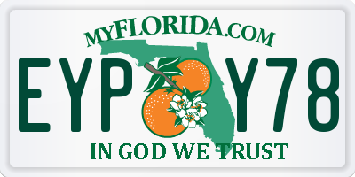 FL license plate EYPY78