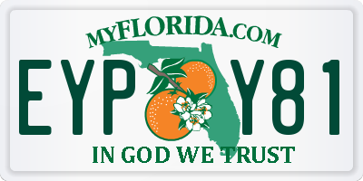FL license plate EYPY81