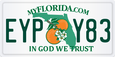FL license plate EYPY83