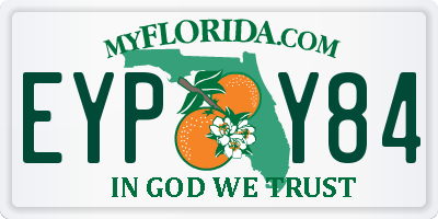 FL license plate EYPY84