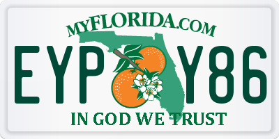 FL license plate EYPY86