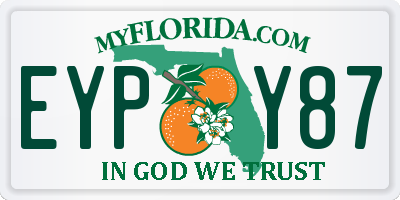 FL license plate EYPY87