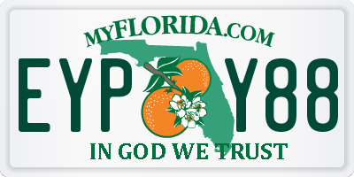 FL license plate EYPY88