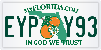 FL license plate EYPY93