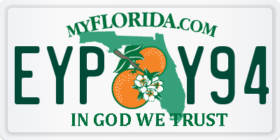 FL license plate EYPY94
