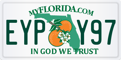 FL license plate EYPY97