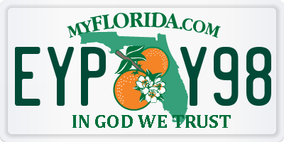 FL license plate EYPY98
