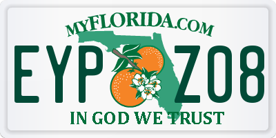 FL license plate EYPZ08