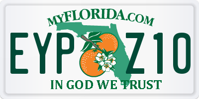 FL license plate EYPZ10