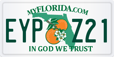 FL license plate EYPZ21