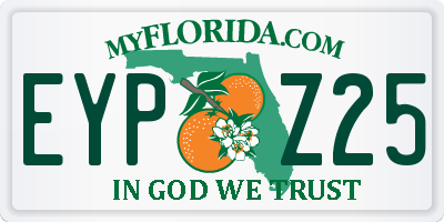FL license plate EYPZ25