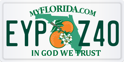 FL license plate EYPZ40