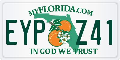FL license plate EYPZ41