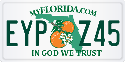 FL license plate EYPZ45