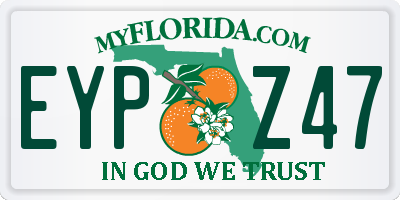 FL license plate EYPZ47